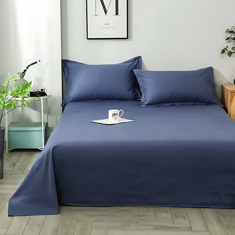 SereneLoom Flat Sheet In Organic Cotton For Soft And Breathable Sleep