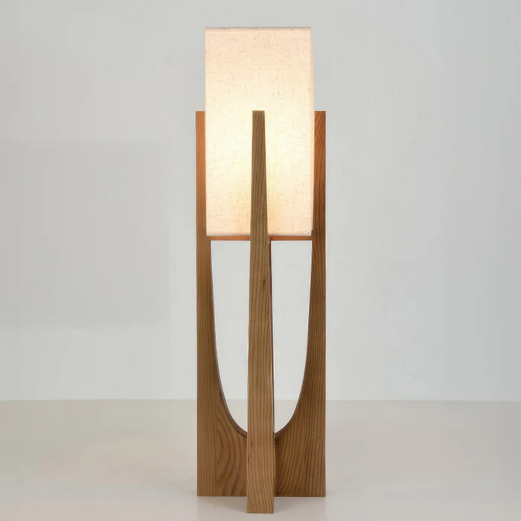 Kokoro Walnut Floor Lamp Inspired By Japanese Style For Warm Living