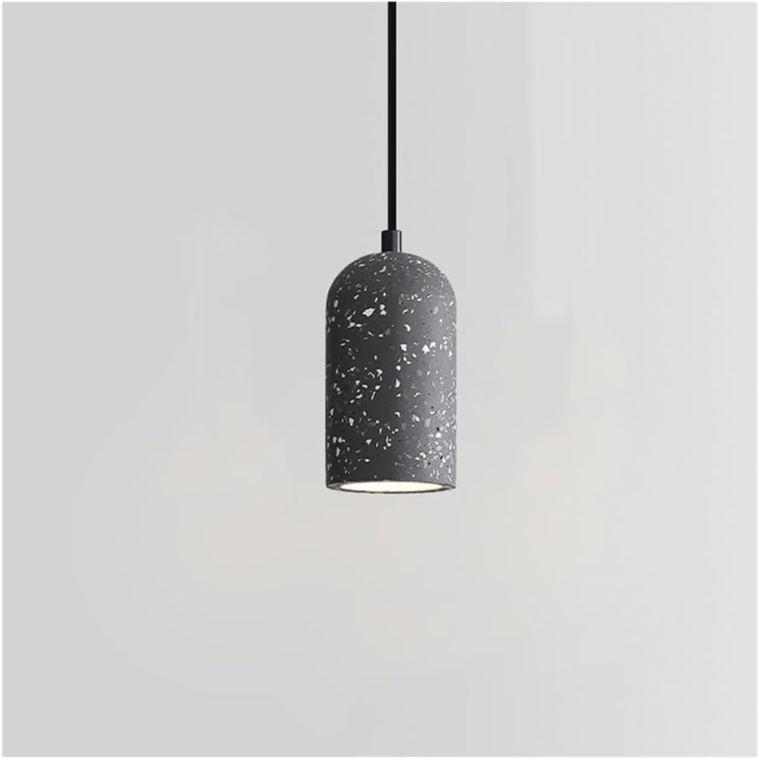 NovaCrest Cement Pendant Luminaire With Industrial Style For Dining And Living