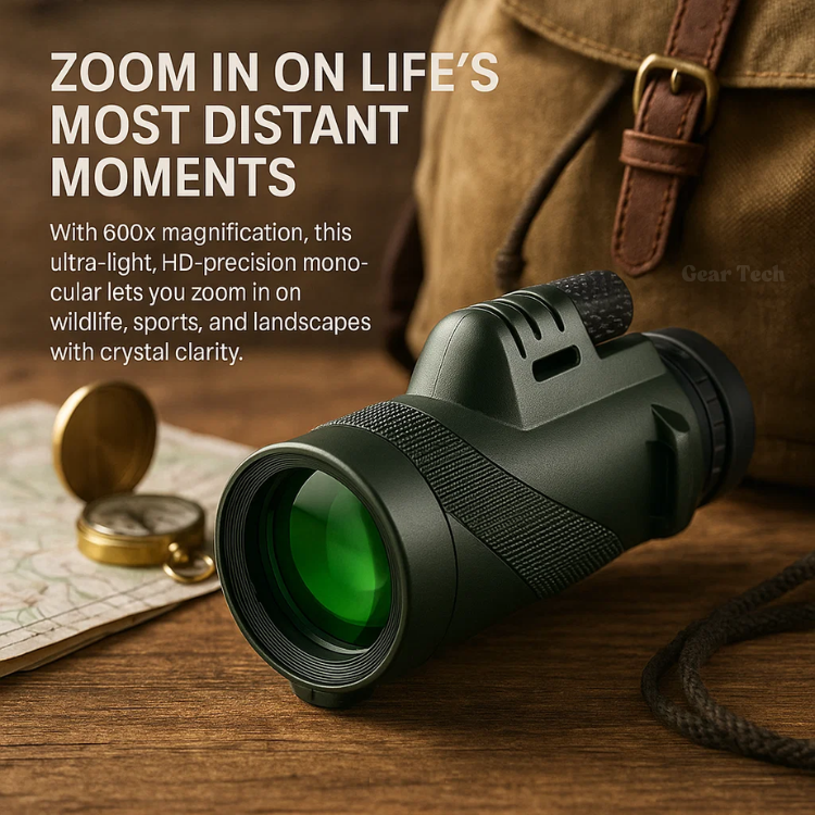 Arden 600x HD-monokikare — kompakt konstruktion, klar högupplöst optik