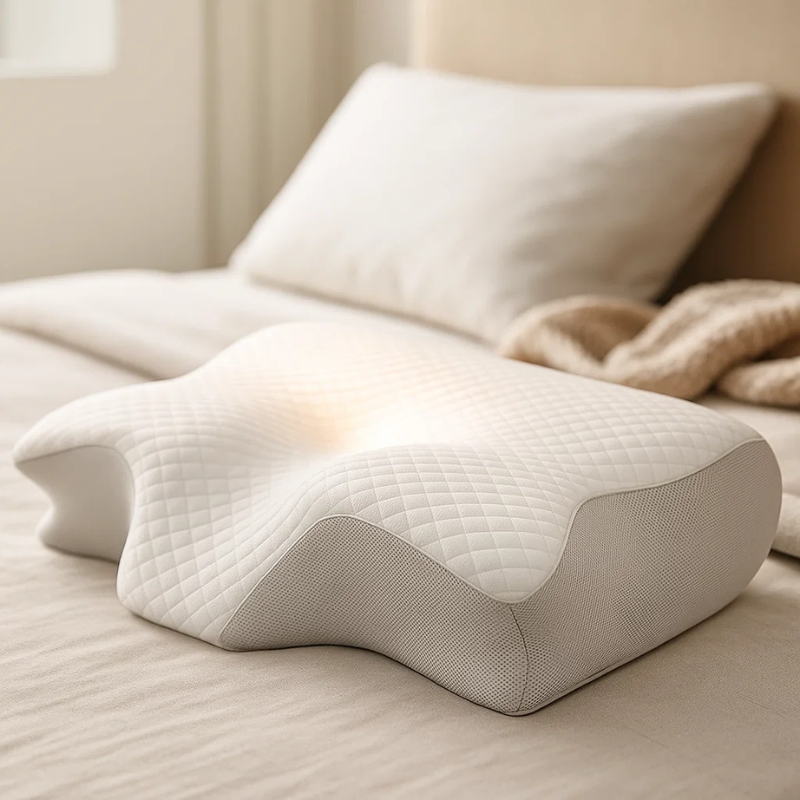 SomniEase Memory Foam-nakkepude – Kontureret ergonomisk design