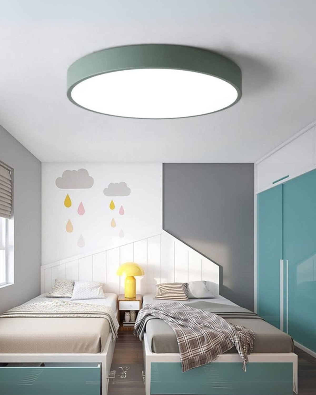 SolaraLume Minimal Modern Ceiling Light With Warm Ambient Glow