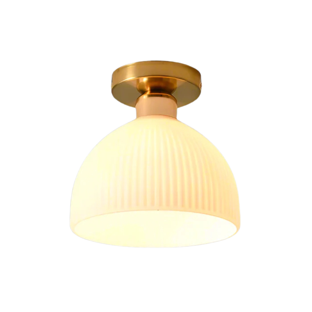 NovaGlass Contemporary Ceiling Light With Glass Shade For Interiors