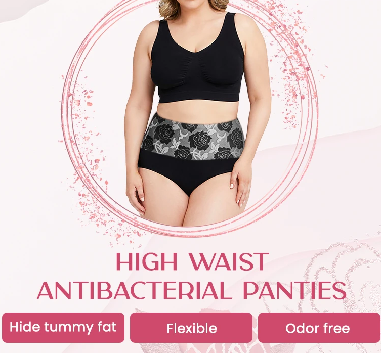 High-Waisted Leakproof Panties — Tummy Control Underwear