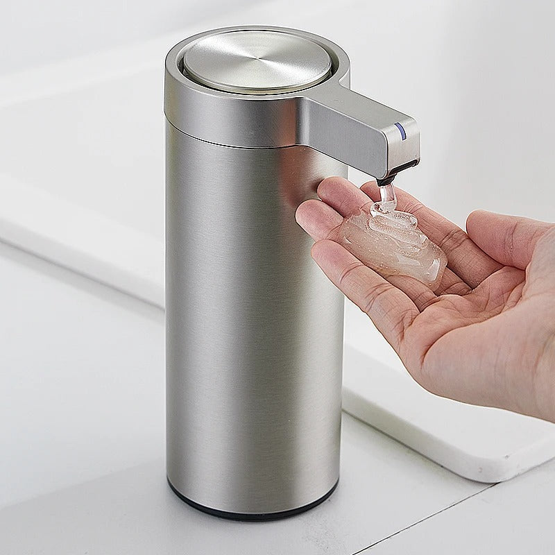 Berøringsfri automatisk sæbedispenser — rustfrit stål, bevægelsessensor