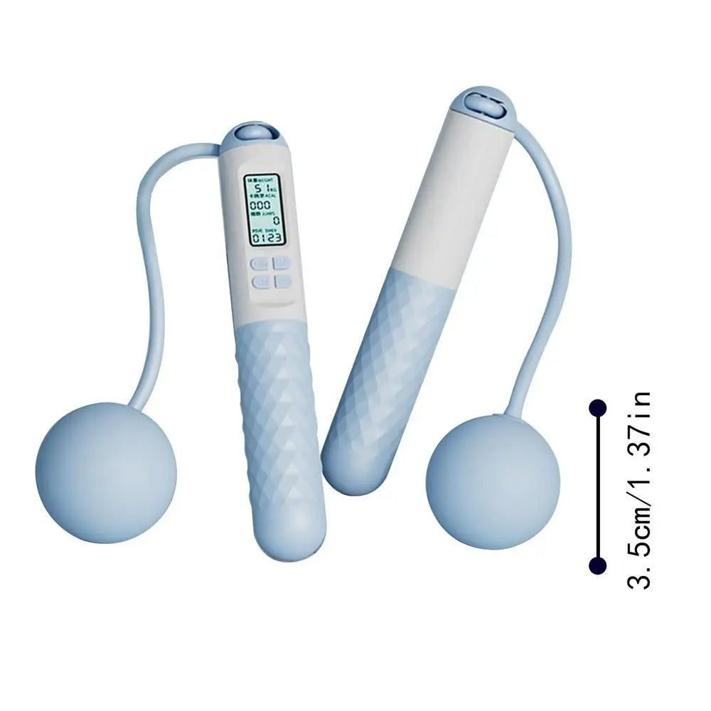 AeroFlex Cordless Weighted Jump Rope — Digital Counter