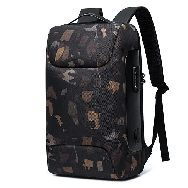 Grand sac à dos antivol — Résistant à l’eau, convient à un ordinateur portable de 15.6 pouces