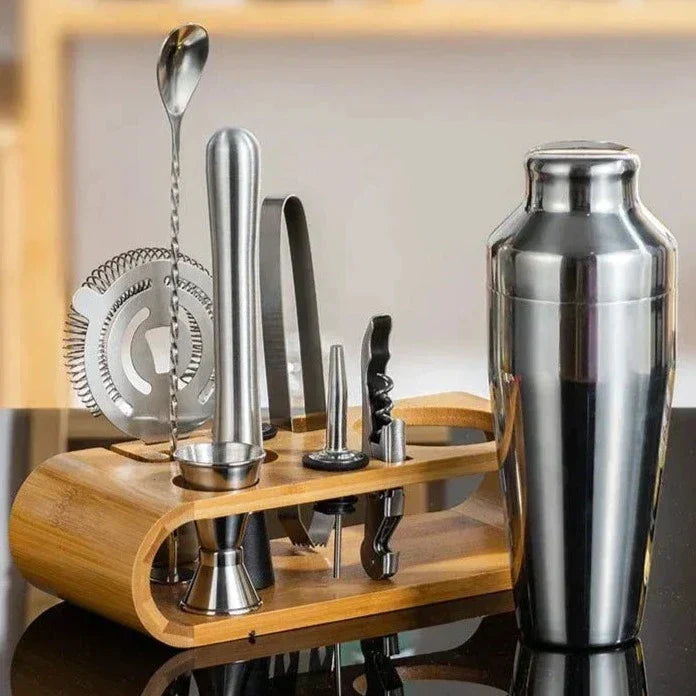 Metallic Bar Set — Complete Cocktail Mixing Tool Collection