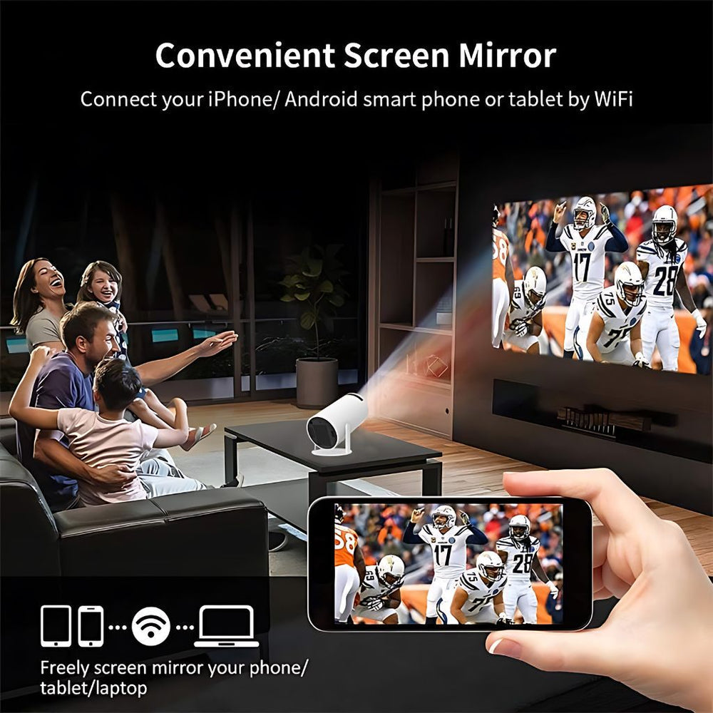 Avenro Auto Keystone Handheld 4K Mini Projector Portable Cinema