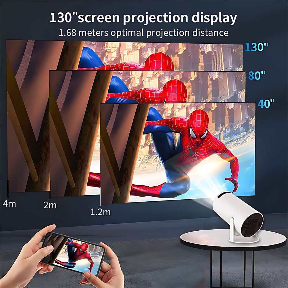 Avenro Auto Keystone Handheld 4K Mini Projector Portable Cinema