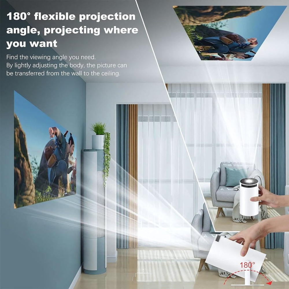 Avenro Auto Keystone Handheld 4K Mini Projector Portable Cinema