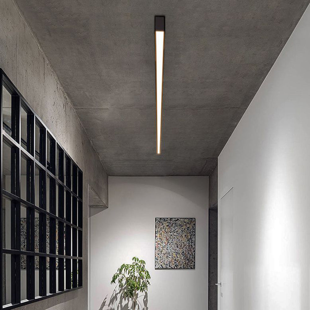 مصباح Noirline الخطي السقفي والجداري — تصميم أسود عصري