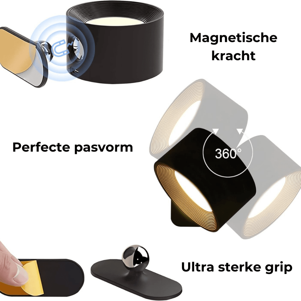 FlexiLamp 360° Wireless Rechargeable Wall Light