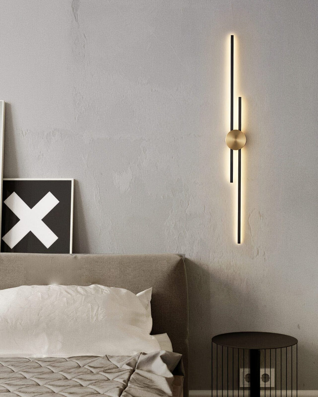 Bethnal Minimalistische Kupfer-Wandleuchte – Warm leuchtende Nachttischlampe