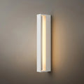 Modern Rectangular Outdoor Wall Lamp – Metal Sensor Light Garden/Patio - Flindria