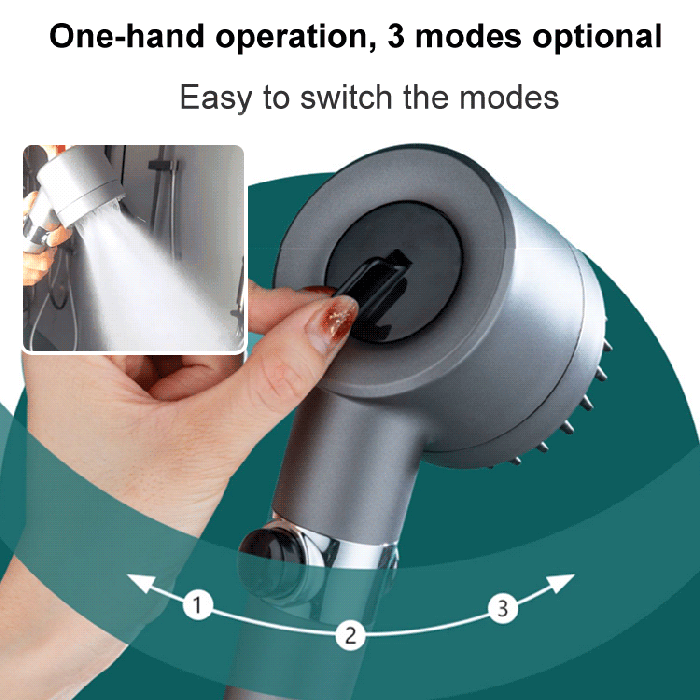 Pommeau de douche Turbohead – pression digne d’un spa, jusqu’à 200 % de débit d’eau en plus