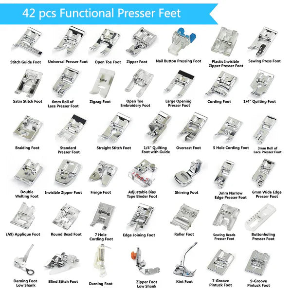 42 Pcs Ultimate Presser Foot Set | Filindra