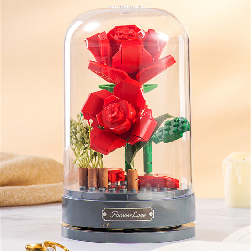 DIY-Bauset: Lego-Rose mit Spieluhr — 100-200 Teile