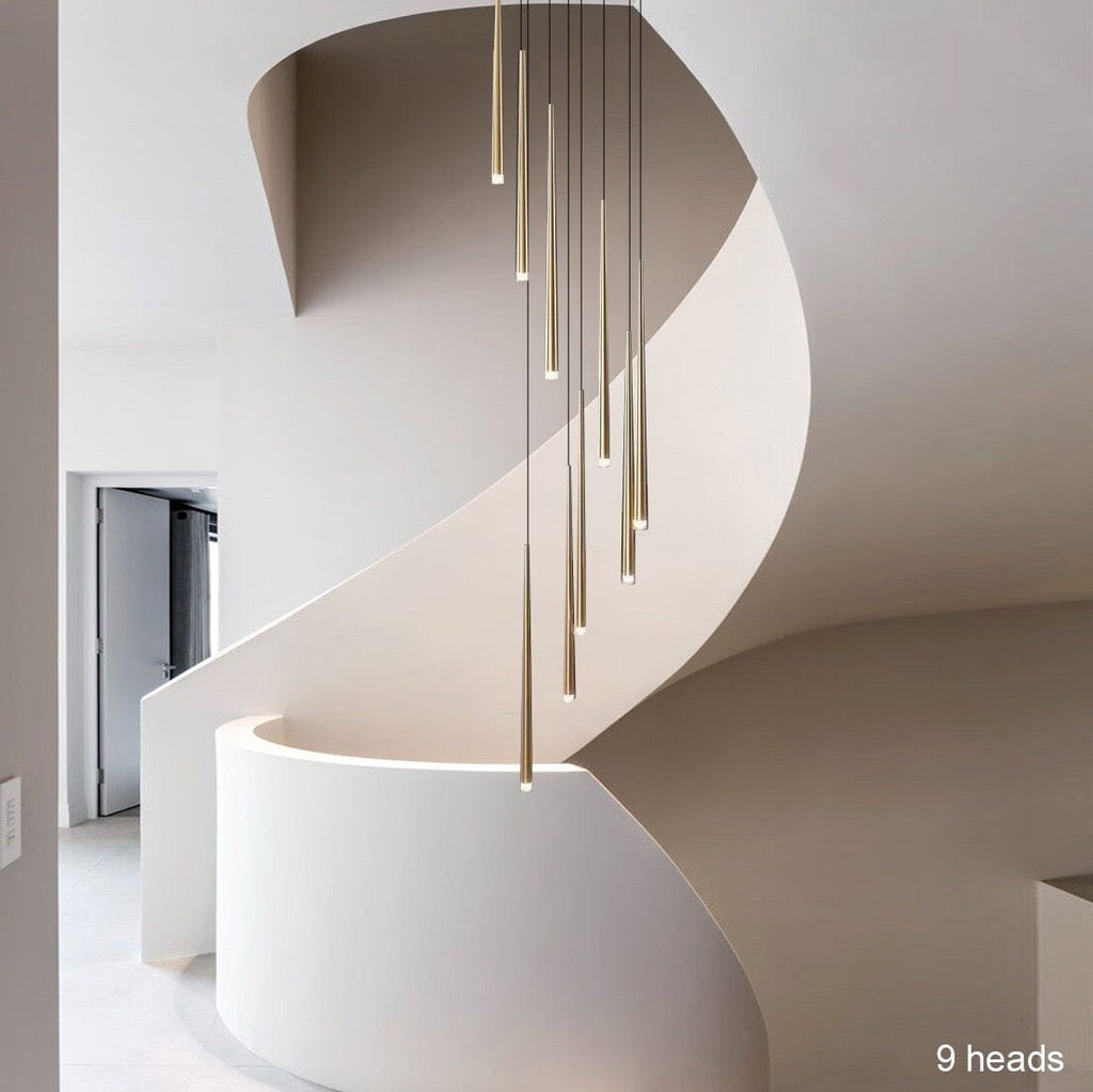 Lustră suspendată modernă Jules — elegantă, cu cristale în formă de lumânări