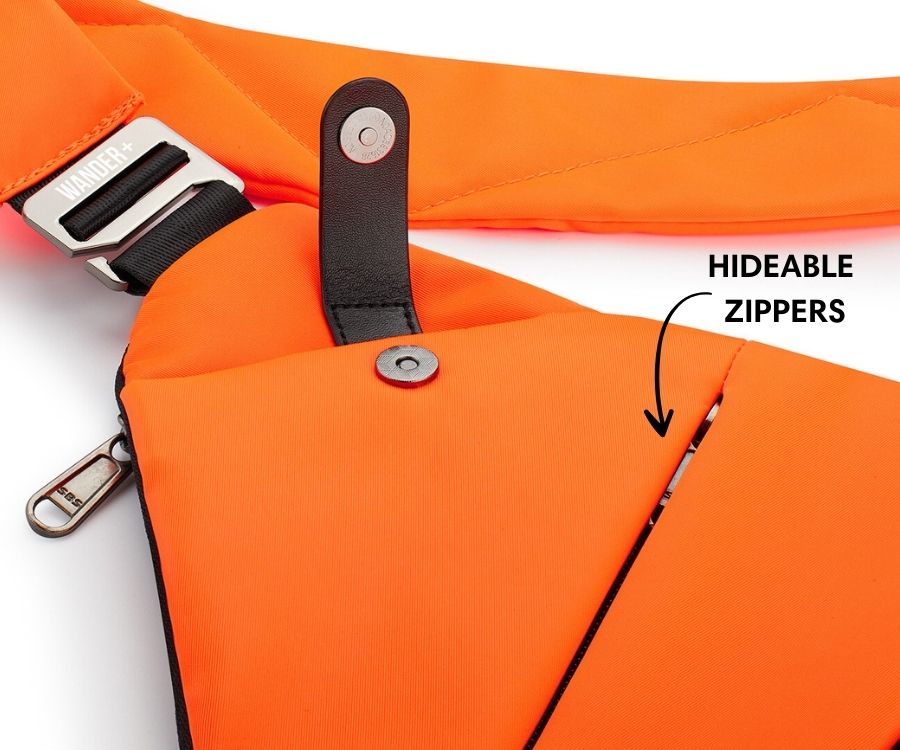 Anti-Theft Travel Bag — Concealed Zipper Design & Secure Front Pockets