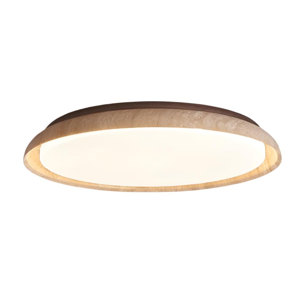 Caldra Travertine LED Vintage Ceiling Light For Japandi Interiors