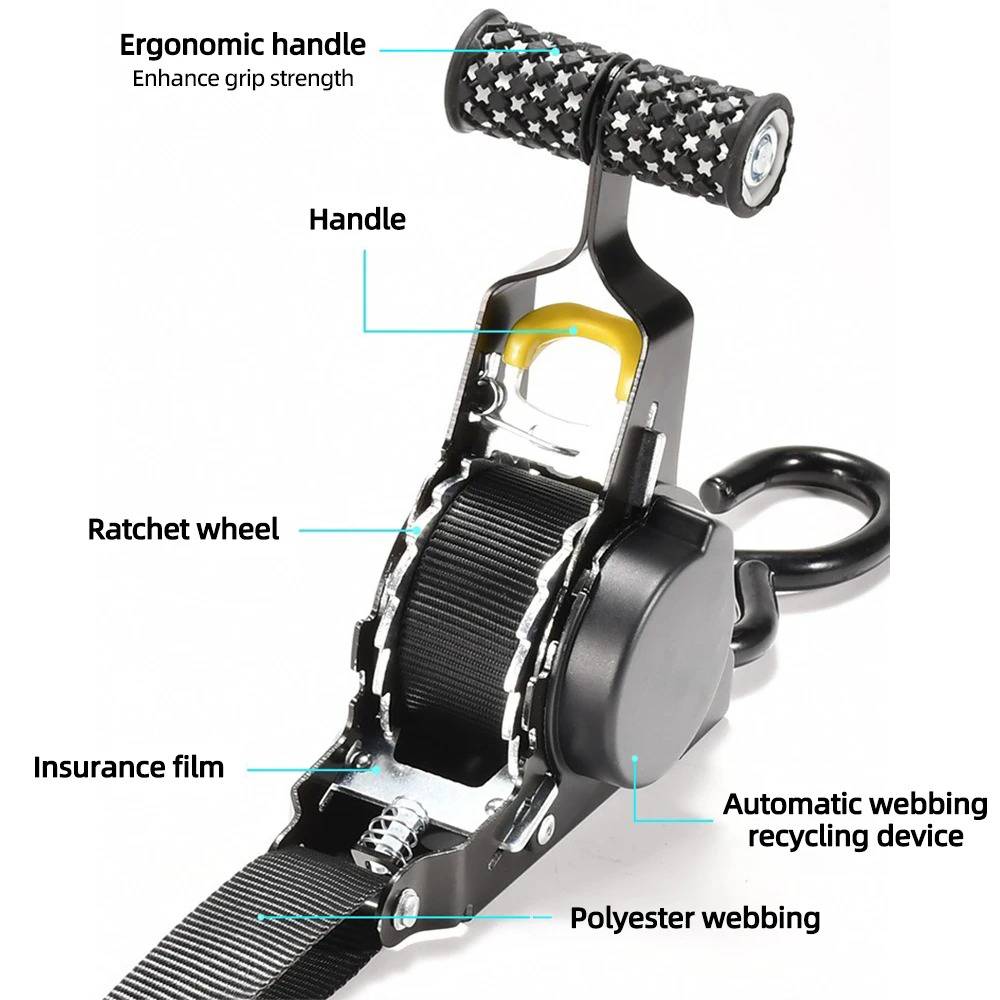 2-set Retractable Ratchet Straps | Filindra