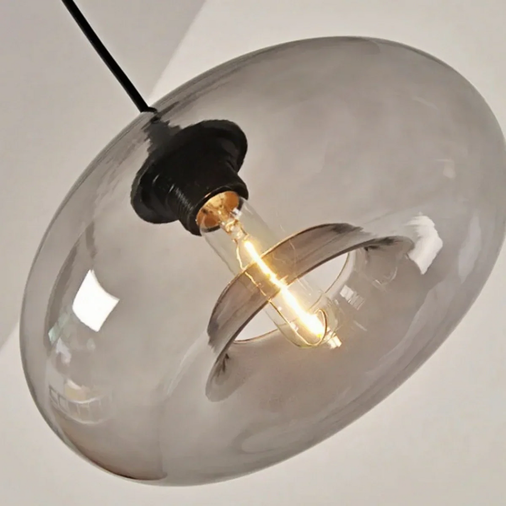 Modern Glass Pendant Light – Bread-Shaped Kitchen Island Lamp, 5 Colors - Flindria