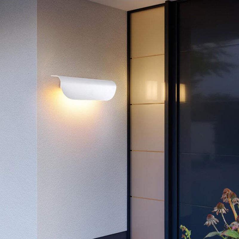 Caldera Exterior Wall Light With Curved Design And IP65 Rating