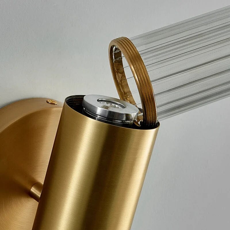 Norell Glass Pole Lamp With Nordic Design For Living Rooms