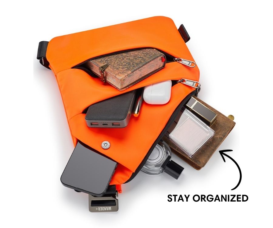 Anti-Theft Travel Bag — Concealed Zipper Design & Secure Front Pockets