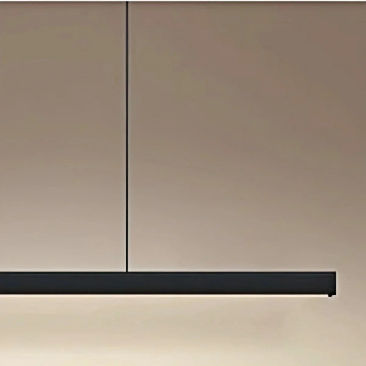 Minimalist Dimmable Linear Pendant Light – Black or White Acrylic for Dining Room - Flindria