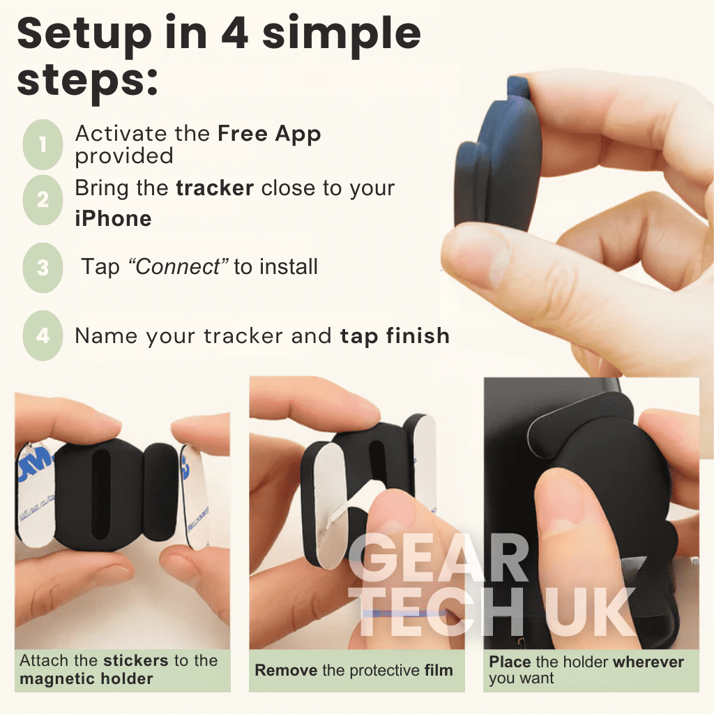 GPS-sporer for sykkel – Ingen abonnement nødvendig, kompatibel med Android og iOS