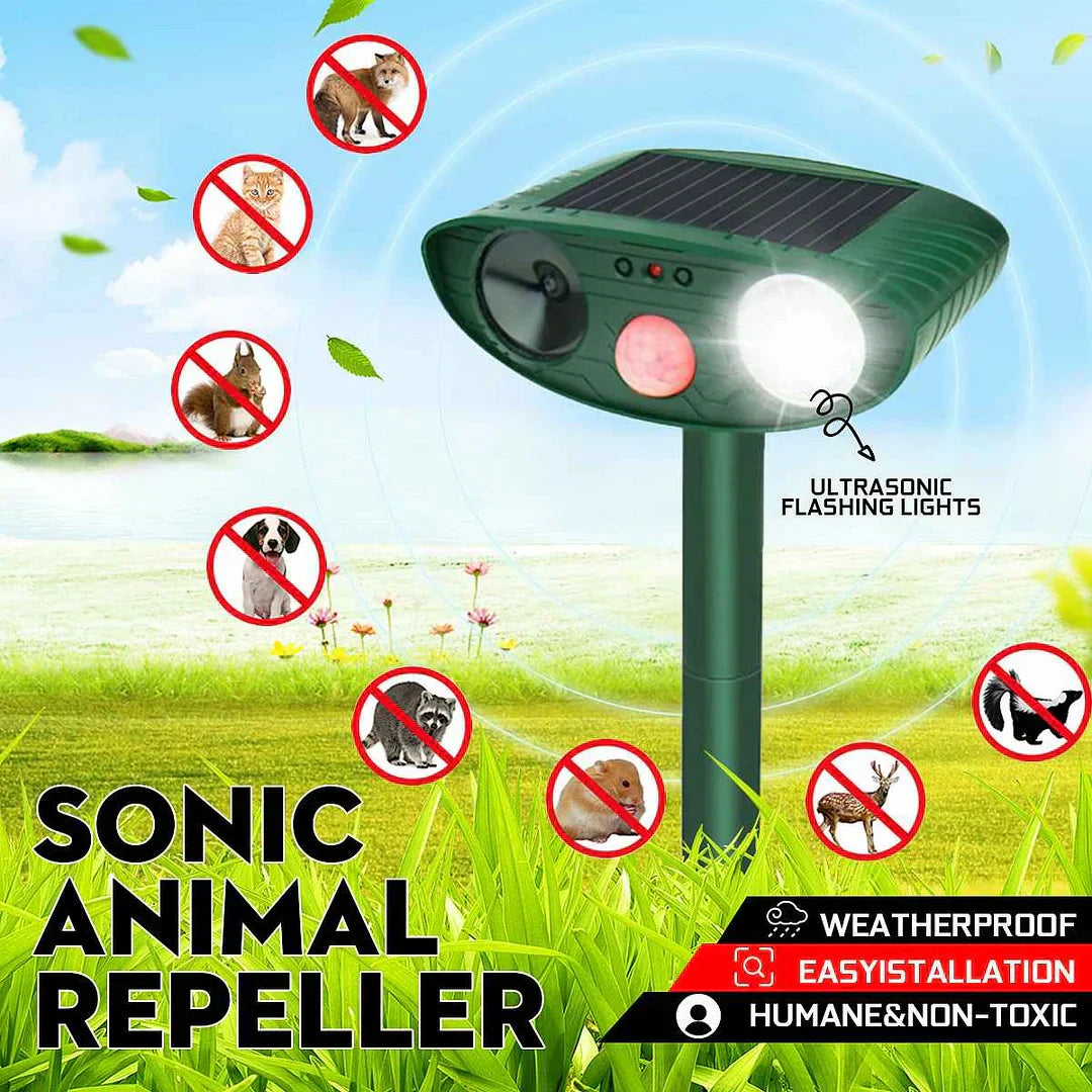 Repelente ultrassónico solar de veados SolaraGuard