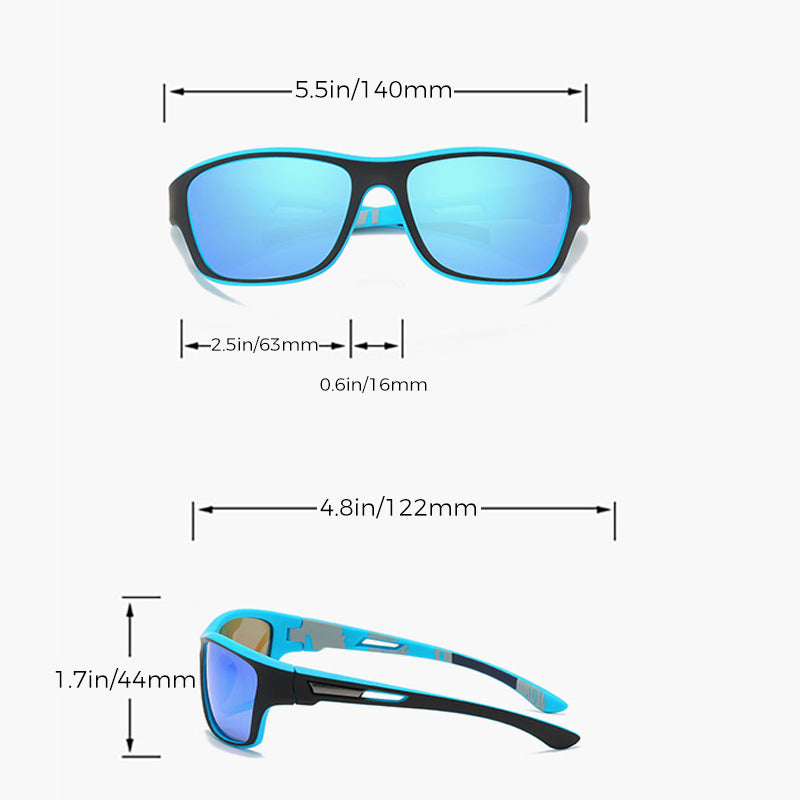 Sportowe okulary przeciwsłoneczne z polaryzacją — ochrona UV400 i przeciwodblaskowa