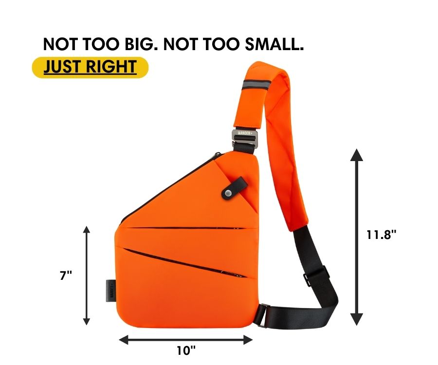 Anti-Theft Travel Bag — Concealed Zipper Design & Secure Front Pockets