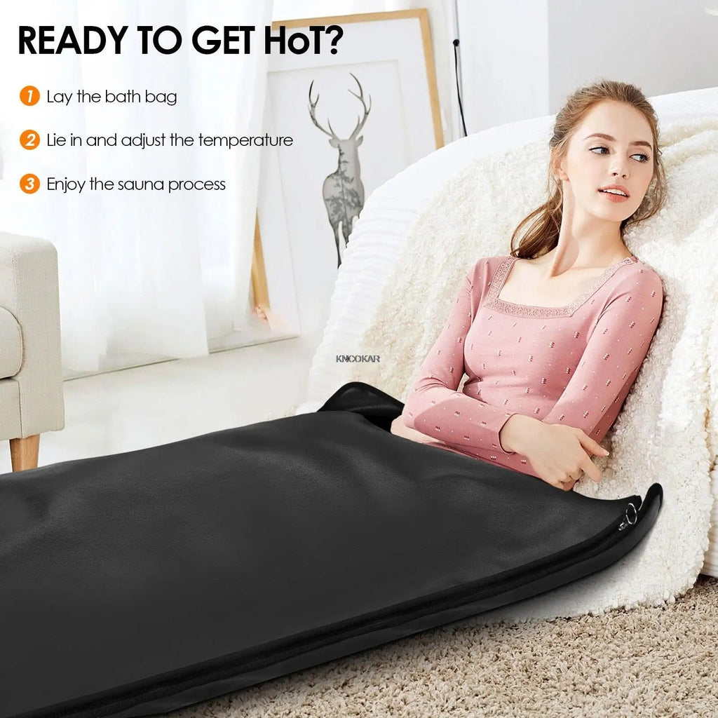 Couverture de sauna infrarouge — Thérapie portable chauffante de détoxification et de relaxation