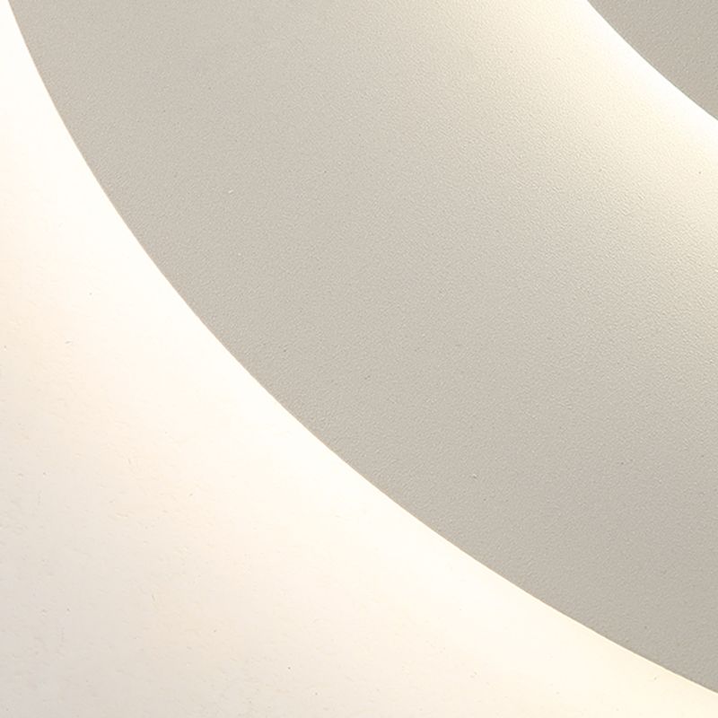 50cm Round LED Ceiling Light — Dimmable White Acrylic Diffuser and Matte Metal Chassis