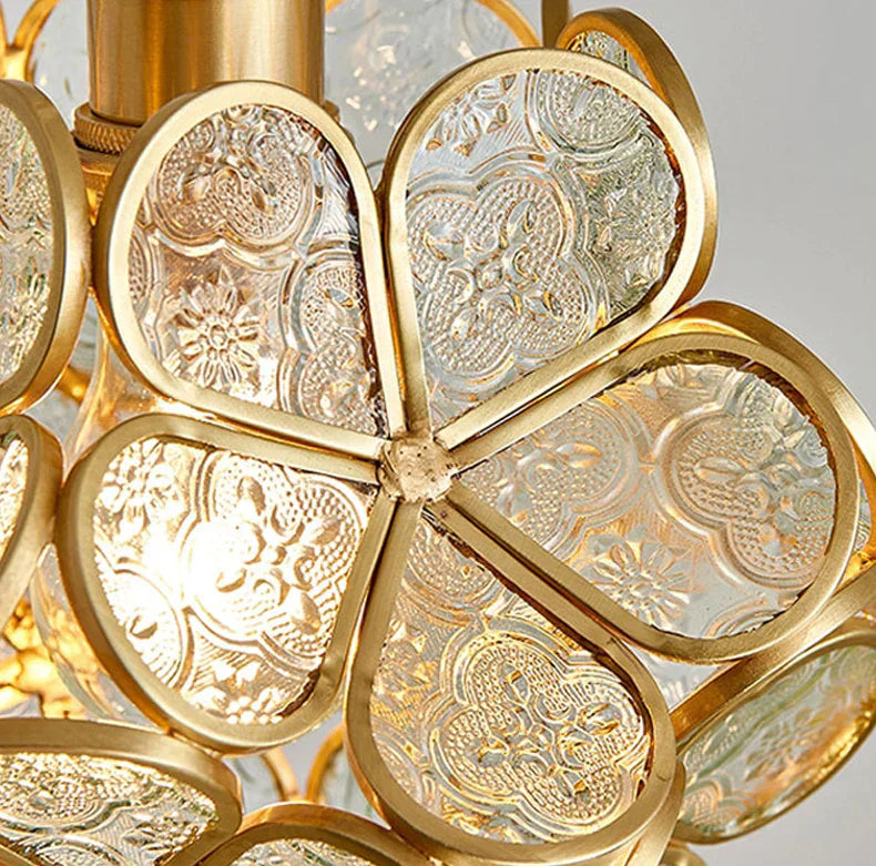 Aurelia Floral Glass Pendant Light For Modern Interiors
