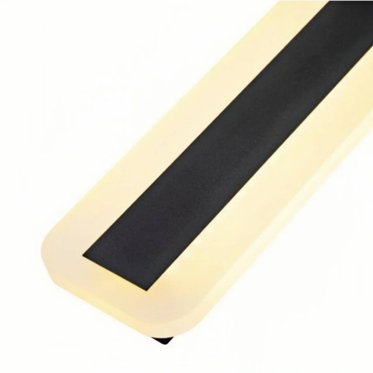 Modern Linear LED Wall Lamp – Black Wall-Mounted Light for Living Room - Flindria