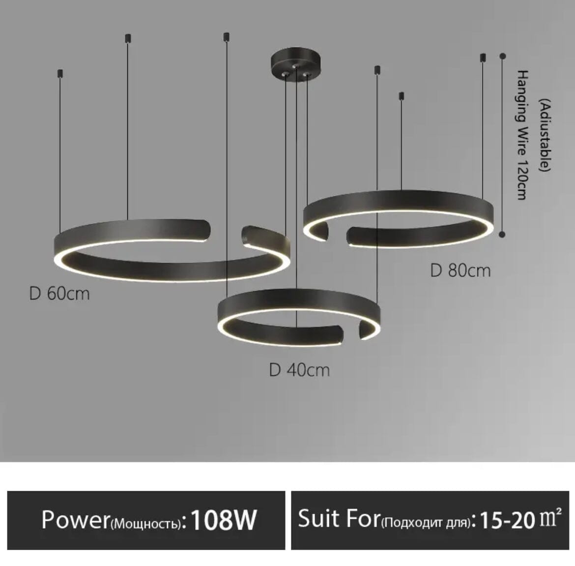 Liora Nordic Ring Chandelier With Elegant Modern Lighting