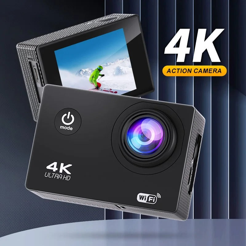 4K Ultra HD Sport Pro-kamera — WiFi-aktiveret, vandtæt design