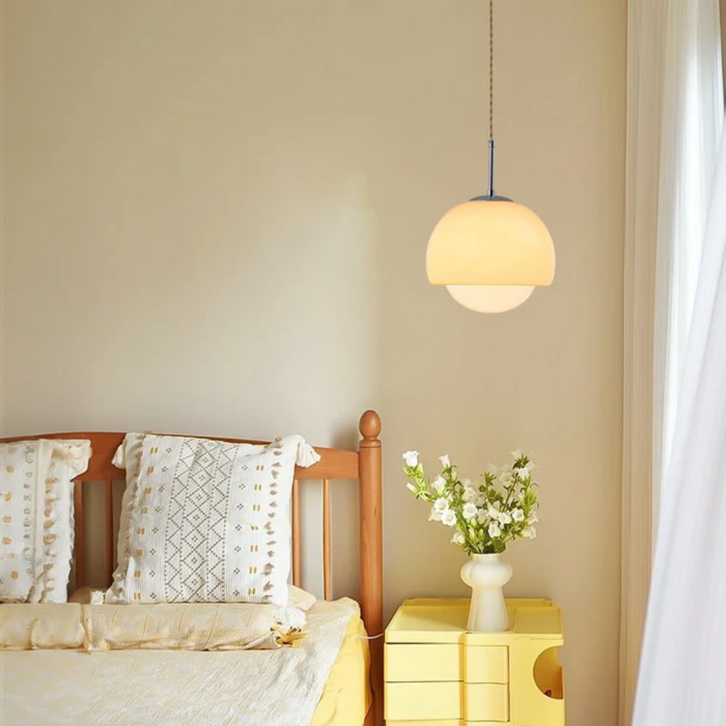 NovaLume Pendant Light With Glass Globe For Dining Table In Bauhaus Style