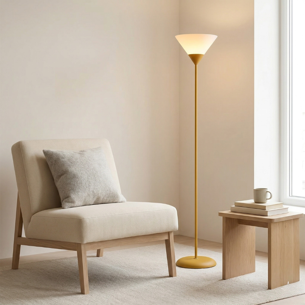 Moderní 60palcová stojací LED lampa, nastavitelný jas, štíhlý profil