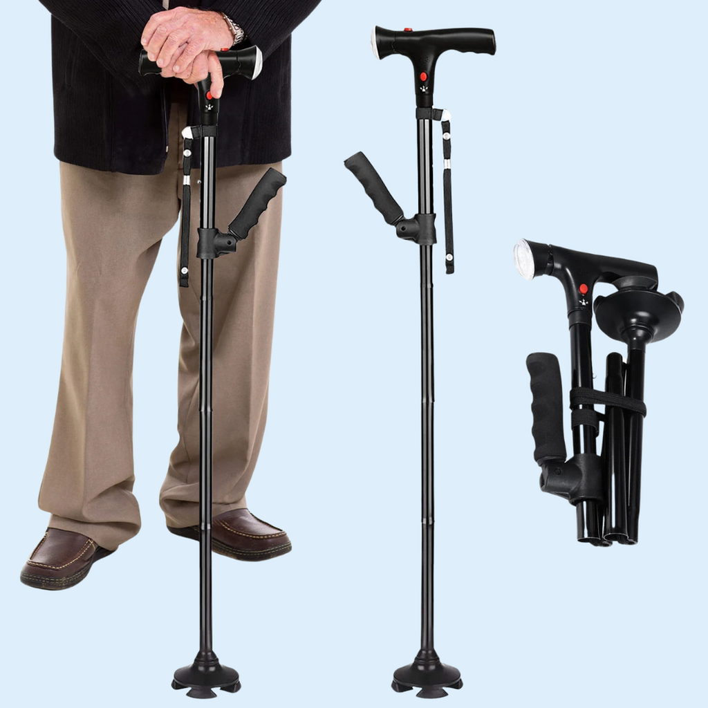 StrideMate Lightweight Cane — Ergonomic Grip, Stabilizing Support