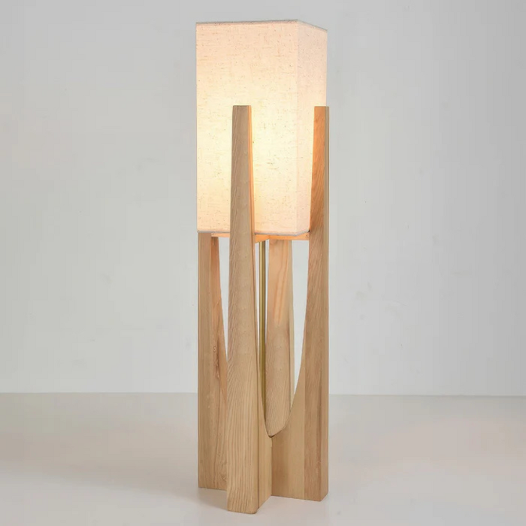 Kokoro Walnut Floor Lamp Inspired By Japanese Style For Warm Living