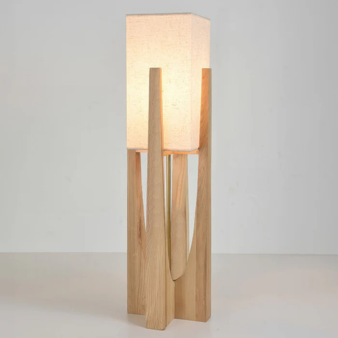Kokoro Walnut Floor Lamp Inspired By Japanese Style For Warm Living
