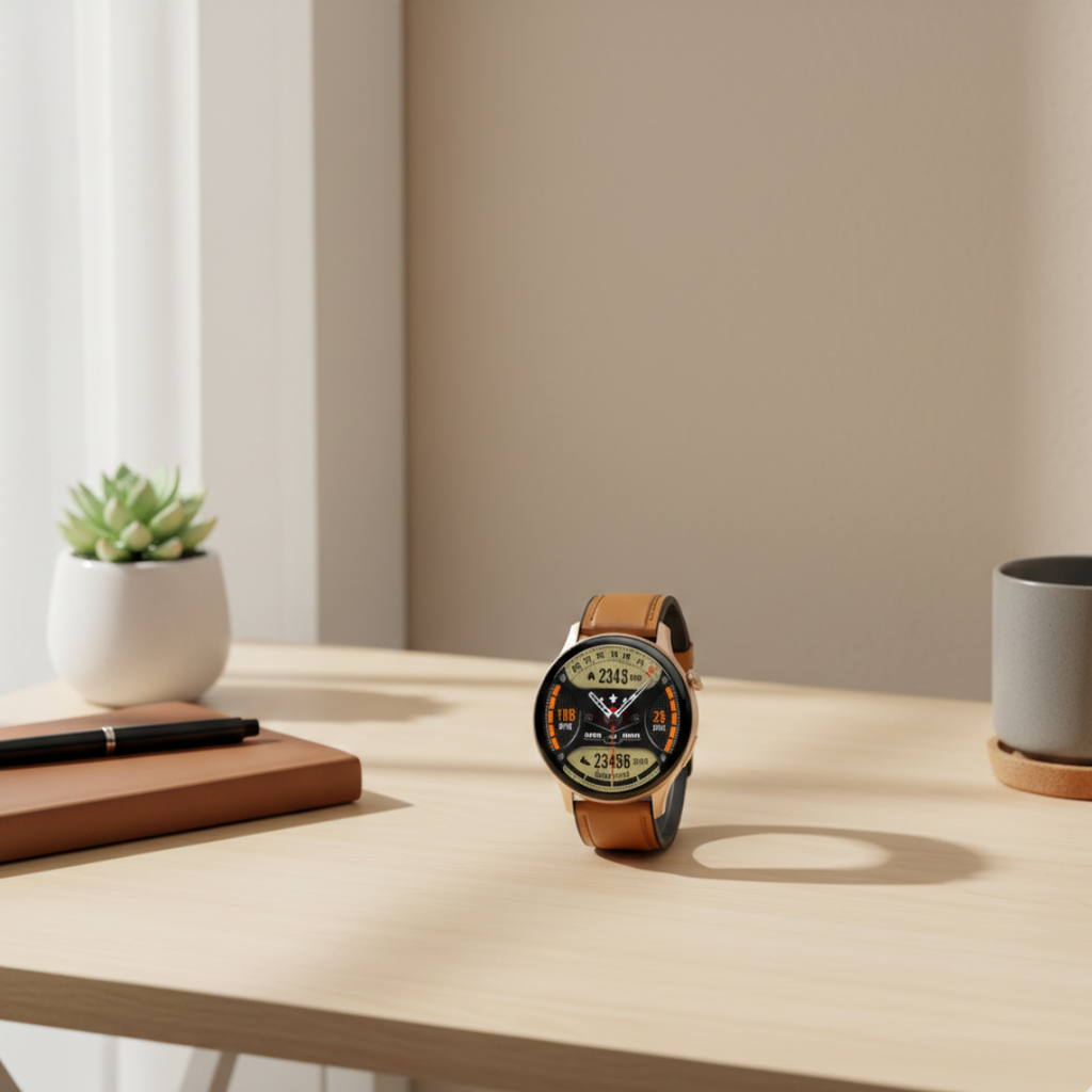Wodoodporny damski smartwatch AMOLED — funkcja rozmów przez Bluetooth