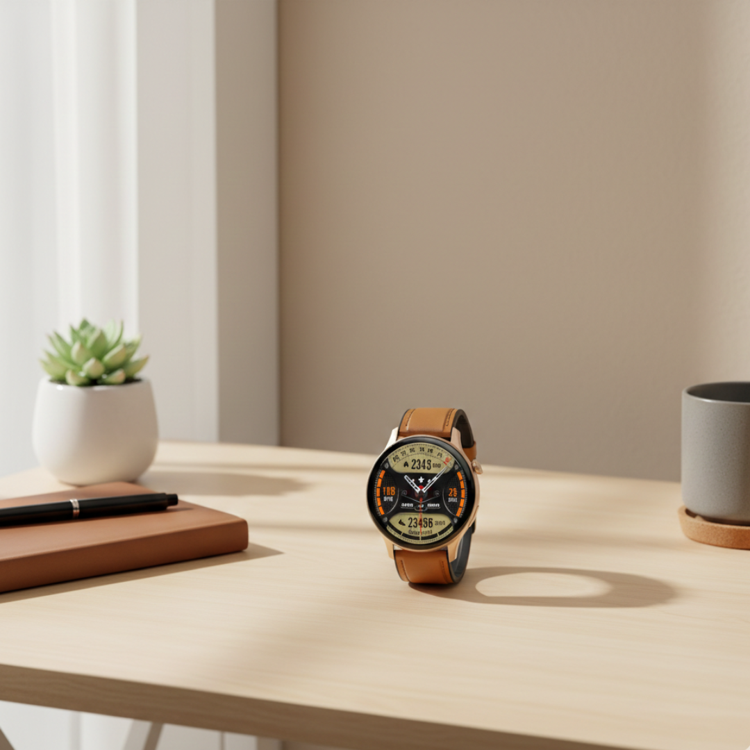 Wodoodporny damski smartwatch AMOLED — funkcja rozmów przez Bluetooth