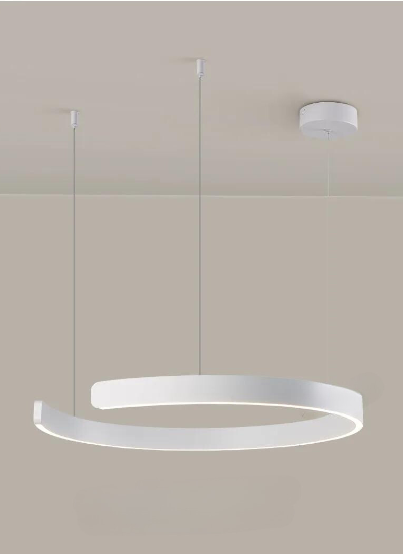 NordicGlow rund LED-lysekrone — myk, justerbar belysning
