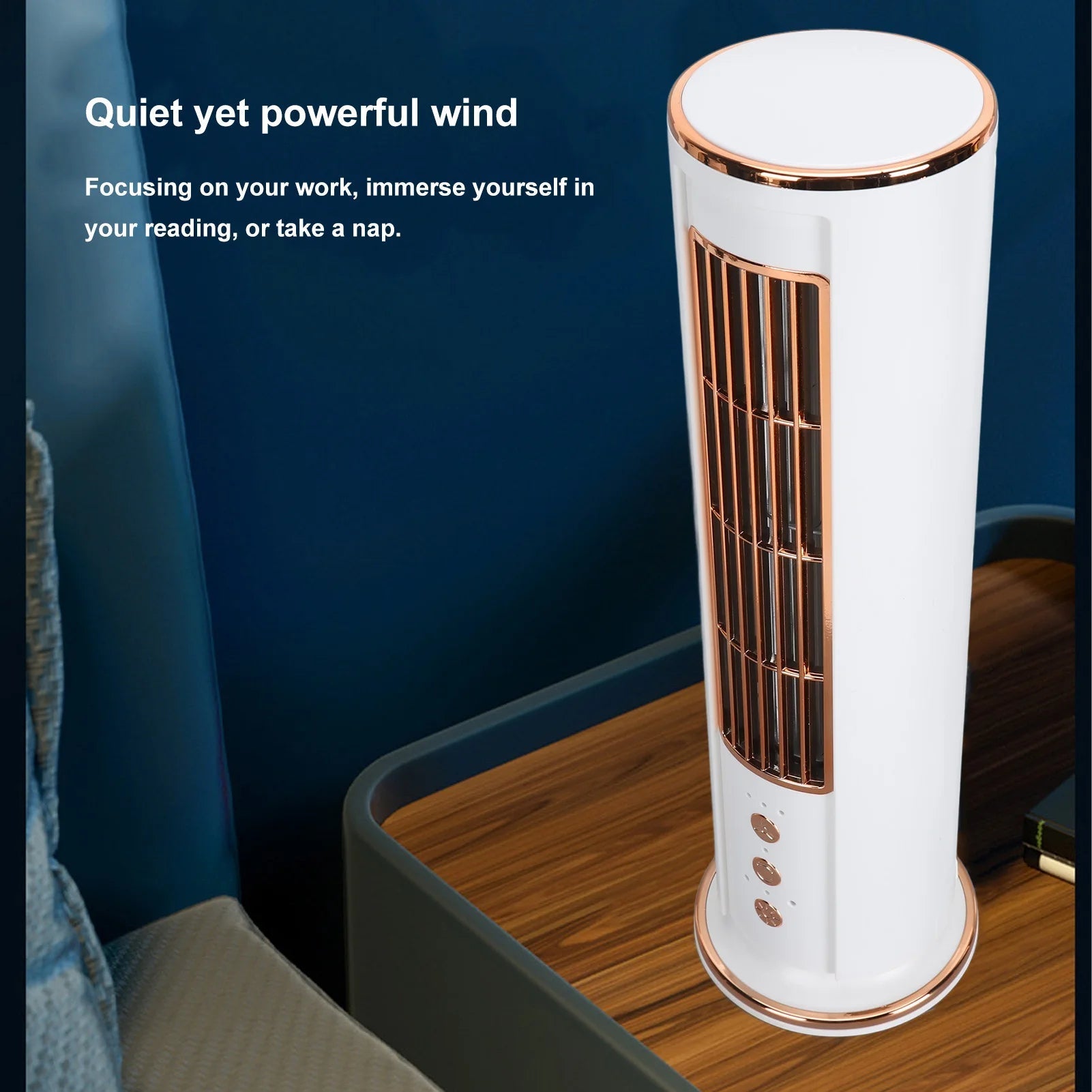 Bladeless Desktop Air Conditioner Fan with Remote Control | Filindra